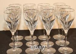 Set Of 12 Lenox Firelight Crystal Red Wine Glasses