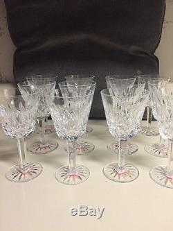 Set Of 12 Waterford Lismore Crystal 5-7/8 Claret Wine Glasses