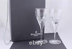 Set Of 2 Waterford Crystal Lismore 8-1/4 White Wine Glasses New In Box