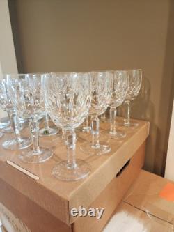 Set Of 23 Waterford Crystal Kildare Goblet Glasses 7 & White Wine Glasses 5 7/8