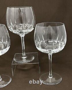 Set Of 3 Atlantis Cut Crystal LISBON Balloon Wine Glasses EXCELLENT