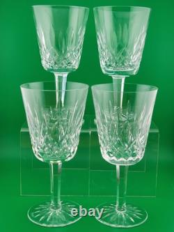 Set Of 4 1950's Waterford Lismore Claret Wine Glasses. 7 In. Excellent Cond
