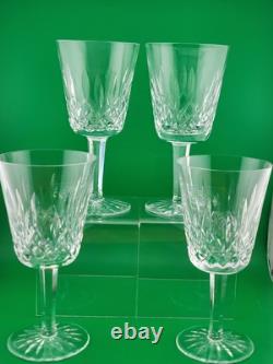 Set Of 4 1950's Waterford Lismore Claret Wine Glasses. 7 In. Excellent Cond