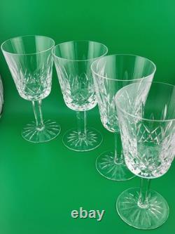 Set Of 4 1950's Waterford Lismore Claret Wine Glasses. 7 In. Excellent Cond