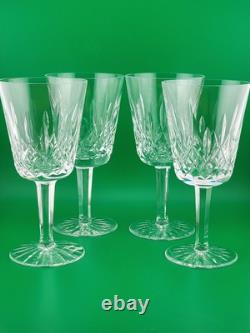 Set Of 4 1950's Waterford Lismore Claret Wine Glasses. 7 In. Excellent Cond