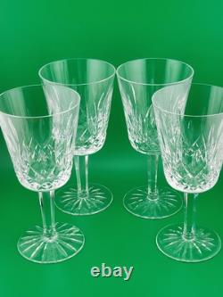 Set Of 4 1950's Waterford Lismore Claret Wine Glasses. 7 In. Excellent Cond