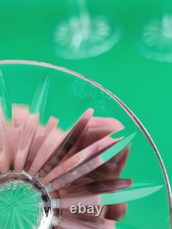 Set Of 4 1950's Waterford Lismore Claret Wine Glasses. 7 In. Excellent Cond