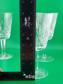 Set Of 4 1950's Waterford Lismore Claret Wine Glasses. 7 In. Excellent Cond