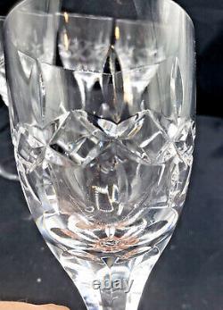 Set Of 4 Atlantis Chartres Cut Lead Crystal Wine Glasses Signed