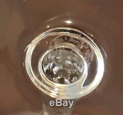 Set Of 4 Baccarat Capri Optic Crystal Wine Claret Goblets Stems Glasses