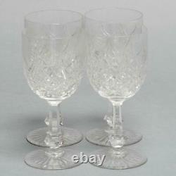 Set Of (4) Baccarat Colbert Clear Cut Crystal Claret Wine Glasses, 6 A