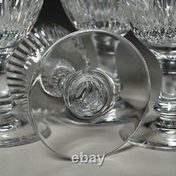 Set Of (4) Baccarat France Passy Cut Crystal Wine Glasses, 5.25h