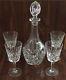 Set Of 4 Gorham King Edward Crystal Wine Glasses And Decanter. Perfect Condition