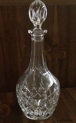 Set Of 4 Gorham King Edward Crystal Wine Glasses And Decanter. Perfect Condition
