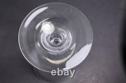 Set Of 4 Steuben Crystal Baluster Teardrop Stem 5 Wine Glasses