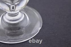 Set Of 4 Steuben Crystal Baluster Teardrop Stem 5 Wine Glasses