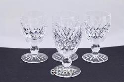 Set Of 4 Waterford Crystal Boyne Port Wine Glasses Mint