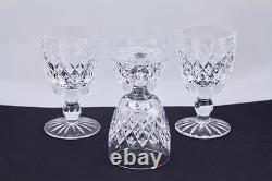 Set Of 4 Waterford Crystal Boyne Port Wine Glasses Mint