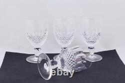 Set Of 4 Waterford Crystal Colleen 4-1/2 White Wine Glasses