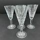 Set Of 4 Waterford Crystal Glenmore Fluted Wine Glasses 7 1/8