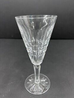 Set Of 4 Waterford Crystal Glenmore Fluted Wine Glasses 7 1/8