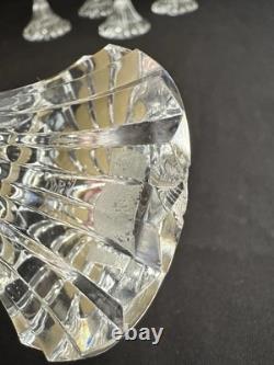 Set Of 5 Baccarat Crystal Massena 6-3/8 White Wine Goblets Glasses - Chips