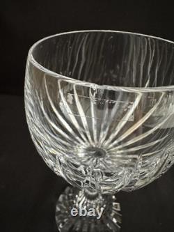 Set Of 5 Baccarat Crystal Massena 6-3/8 White Wine Goblets Glasses - Chips