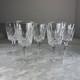 Set Of 5 WATERFORD LISMORE WATER / WINE GOBLETs Crystal 6-7/8 Ireland