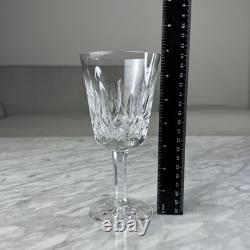 Set Of 5 WATERFORD LISMORE WATER / WINE GOBLETs Crystal 6-7/8 Ireland