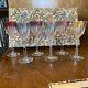 Set Of 6 Crystal Wine Glasses Fains 1930s Lovely Condition