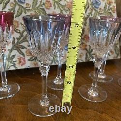 Set Of 6 Crystal Wine Glasses Fains 1930s Lovely Condition