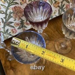 Set Of 6 Crystal Wine Glasses Fains 1930s Lovely Condition