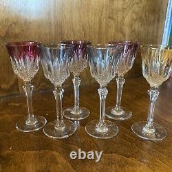 Set Of 6 Crystal Wine Glasses Fains 1930s Lovely Condition