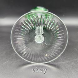 Set Of 6 Crystal Wine Glasses Nachtmann Schliff Schleuder Rose Cobalt Green VTG