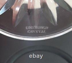 Set Of 6 EDINBURGH Crystal Wine Glasses Hand Cut in the Berkeley Pattern 18cm
