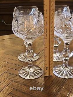 Set Of 6 Edinburgh Crystal Iona Wine Hocks EUC Scotland