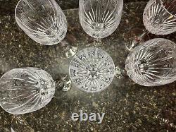 Set Of 6 Mikasa Arctic Lights Crystal Wine/Water Glass, 9 Excellent Condition