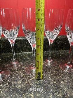 Set Of 6 Mikasa Arctic Lights Crystal Wine/Water Glass, 9 Excellent Condition