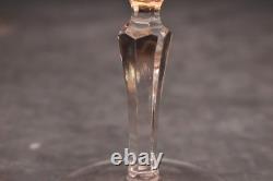 Set Of 6 Nachtmann Amber Cut To Clear 8 Hock Wine Glasses goblets W BOXES