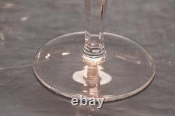 Set Of 6 Nachtmann Amber Cut To Clear 8 Hock Wine Glasses goblets W BOXES