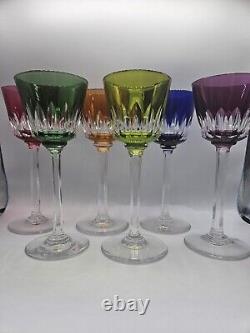Set Of 6 Roemer Glasses In Baccarat Crystal, Lavandou Model