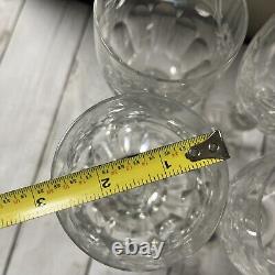 Set Of 6 Rogaska Crystal Wine Glass Country Garden 7.75 Tall