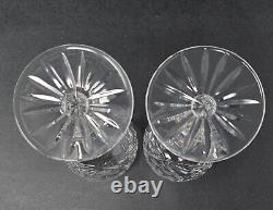 Set Of 6 Vintage Sears Country Rose Etched Gray Cut Crystal Wine Glasses