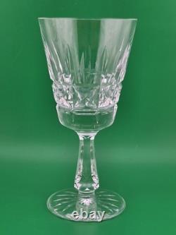 Set Of 6 Vintage Waterford Kylemore Crystal Claret Wine Glasses, 6 in high. VG