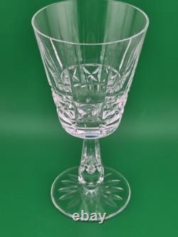 Set Of 6 Vintage Waterford Kylemore Crystal Claret Wine Glasses, 6 in high. VG