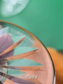 Set Of 6 Vintage Waterford Kylemore Crystal Claret Wine Glasses, 6 in high. VG