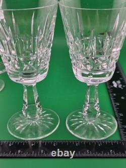 Set Of 6 Vintage Waterford Kylemore Crystal Claret Wine Glasses, 6 in high. VG
