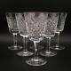 Set Of 6 Waterford Alana Crystal White Wine Glasses Cr2087