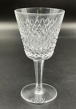 Set Of 6 Waterford Crystal ALANA Wine Glasses 5 7/8 Signed Old Mark