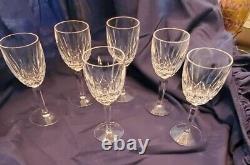 Set Of 6 Waterford Crystal Wine Glasses. BALLYMORE Pattern